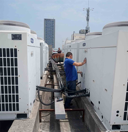 双峰中央空调制热和不制冷系统维修方法